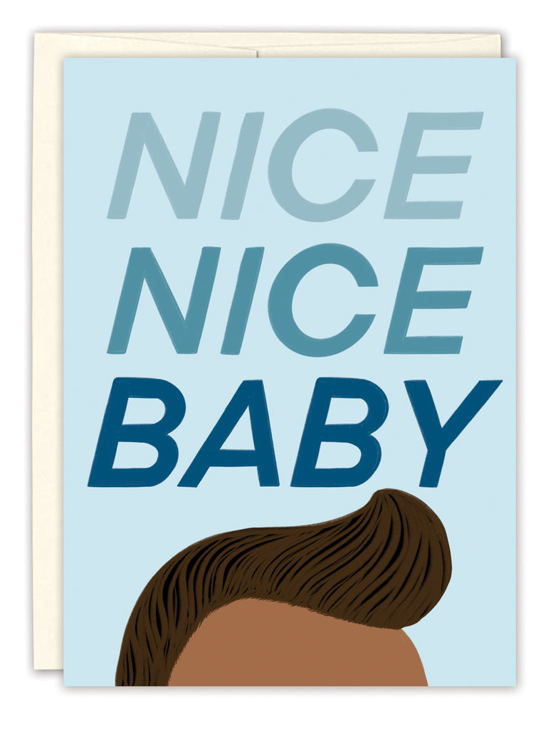 Nice Nice New Baby Card - Main Image
